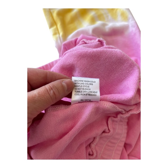 Anthropology NWOT Jane and Delancey Womens Tie Dye Jogger Sweatpants Small Pink - Picture 9 of 9